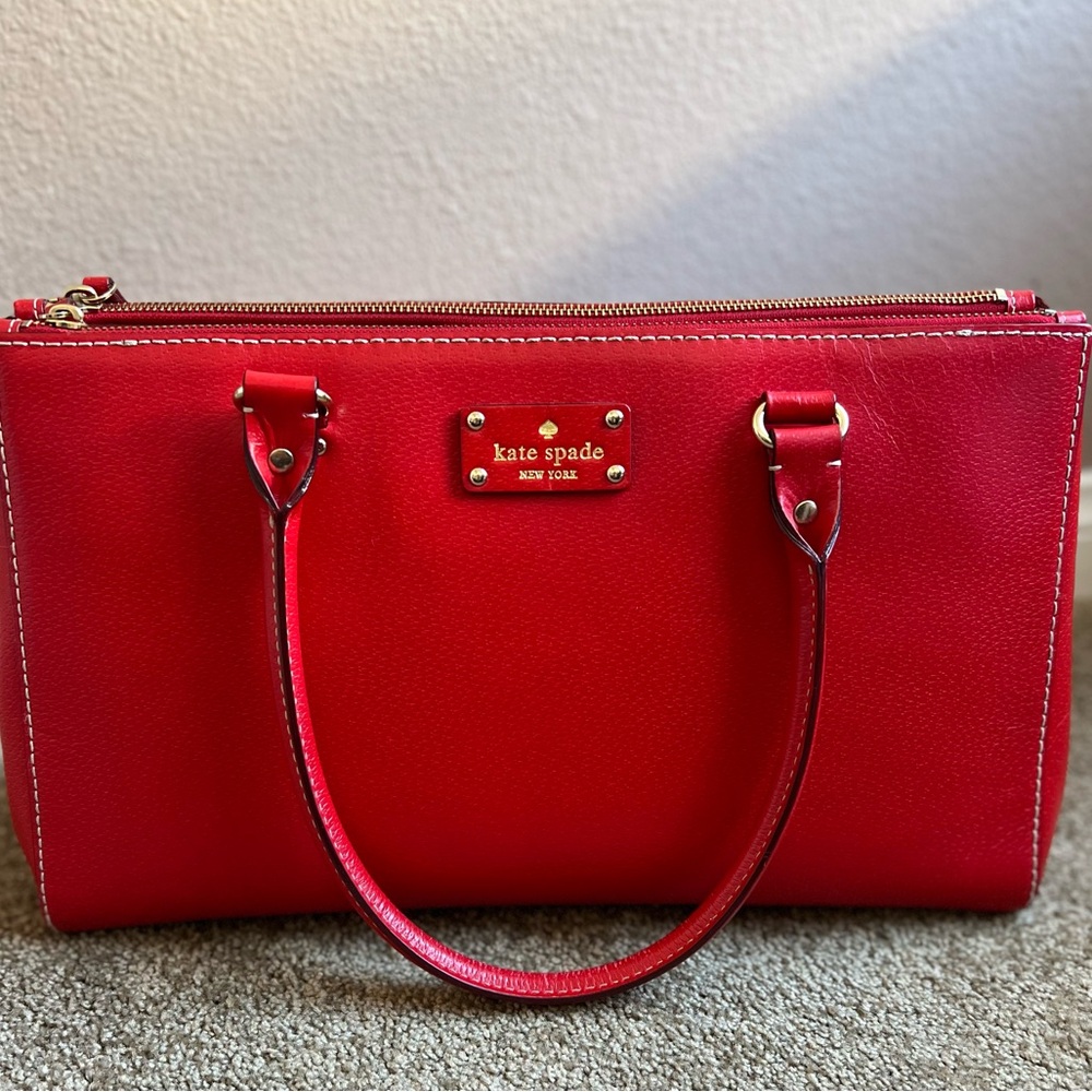 Kate Spade Martine Wellesley Handbag Red ❤️❤️❤️